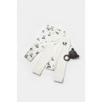 Set 2 pantaloni Panda, BabyCosy, 50% bumbac+50% bambus, marime 9-12 luni