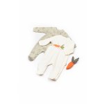 Set 2 salopete Rabbit, 100% bumbac organic, BabyCosy, marime 6-9 luni