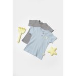 Set 2 tricouri Bamboo, blue, BabyCosy, 50% bumbac + 50% bambus, marime 9-12 luni