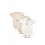 Set 3 body TeddyBear, BabyCosy, 100% bumbac, marime 6-9 luni