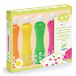 Set 4 markere Djeco culori neon pentru bebe