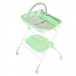 Set Multifunctional Masuta schimbat scutece pliabila cu Saltea Cangaroo Croco Verde,Saltea cu Taliometru,Husa detasabila cu fermoar,Inaltime reglabila pe 5 nivele,Roti cu blocare,Bara cu jucarii,Organizator,Polita accesorii