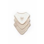 Set de 3 bavete pentru nou nascut, 100% bumbac organic, TeddyBear, BabyCosy