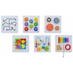 Set de 6 panouri senzoriale pentru perete stimulare motrica si cognitiva