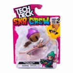 Pachet placa si figurina Tech Deck sk8 crew 9.6 cm sapca mov