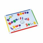 Tabla alba magnetica cu cadru colorat 28 x 40 cm