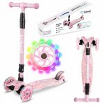Trotineta pentru copii Kidwell Vento Candy pliabila, cu suspensie, roti cu led, ghidon din aluminiu reglabil, greutate admisa 50 kg, varsta 3 ani+