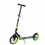 Trotineta copii si adolescenti Novokids Funky Camo PRO Verde Camuflaj, maxim 100 kg, functie Super Brake, diametru roata fata 230 mm