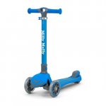 Trotineta pliabila Milly Mally Boogie Blue, roti din silicon cu Led, platforma antiderapanta, greutate admisa 50 kg