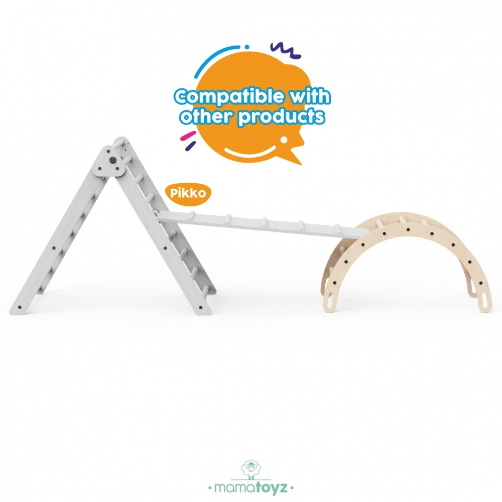 Arc de catarare pentru copii Montessori, MamaToyz, dimensiune 75 x 50 x 40 cm - 2 | YEO