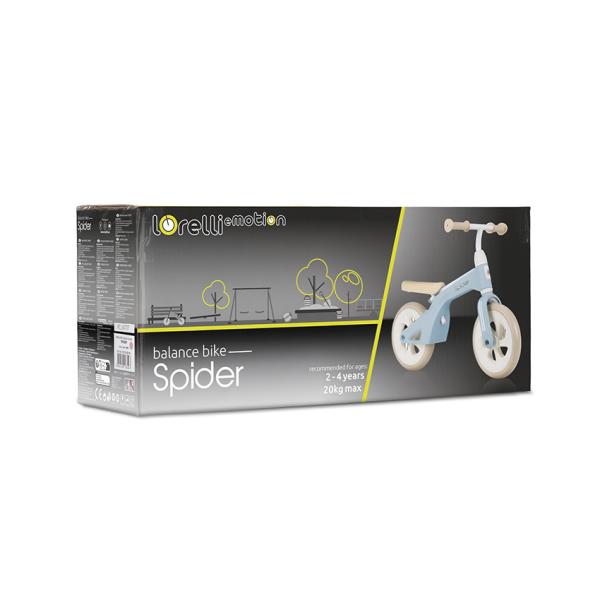 Bicicleta de tranzitie pentru copii Lorelli Spider Beige fara pedale, ghidon reglabil, sezut ajustabil, limitator de directie, cadru din aluminiu, roti 10 inch, greutate admisa 20 kg - 1