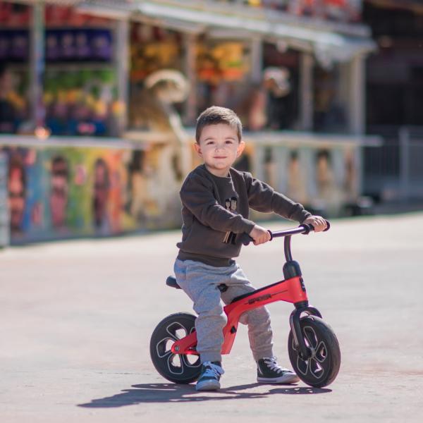 Bicicleta de tranzitie pentru copii Lorelli Spider Beige fara pedale, ghidon reglabil, sezut ajustabil, limitator de directie, cadru din aluminiu, roti 10 inch, greutate admisa 20 kg - 2