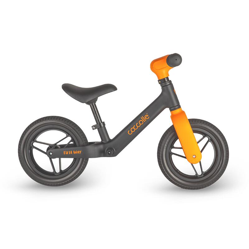 Bicicleta fara pedale Coccolle First Way Orange Shadow 2-6 ani, Roti 10 inch din PU, Ghidon reglabil, Greutate admisa 30 kg, Sa Reglabila - 2