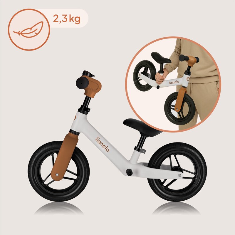 Bicicleta fara pedale Lionelo Toni Bej, cu ghidon si sa reglabile, ultra usoara, 2.8 kg, 18 luni+, sustine 30 kg, conform cu standardul EN71-123, certificata TUV SUD - 4
