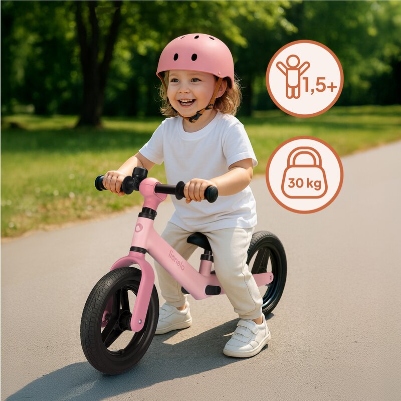 Bicicleta fara pedale Lionelo Toni Portocaliu, cu ghidon si sa reglabile, ultra usoara, 2.8 Kg, 18 luni+, sustine 30 kg, conform cu standardul EN71-123, certificata TUV SUD - 3