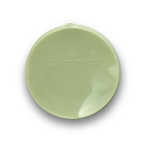 Bol de hranire din silicon natural cu ventuza 6 luni+ Fresh Green - 1 | YEO