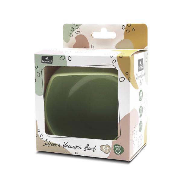 Bol de hranire din silicon natural cu ventuza 6 luni+ Fresh Green - 2 | YEO
