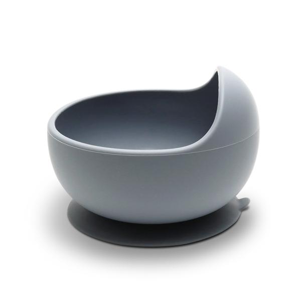 Bol de hranire din silicon natural cu ventuza 6 luni+ Grey - 3 | YEO