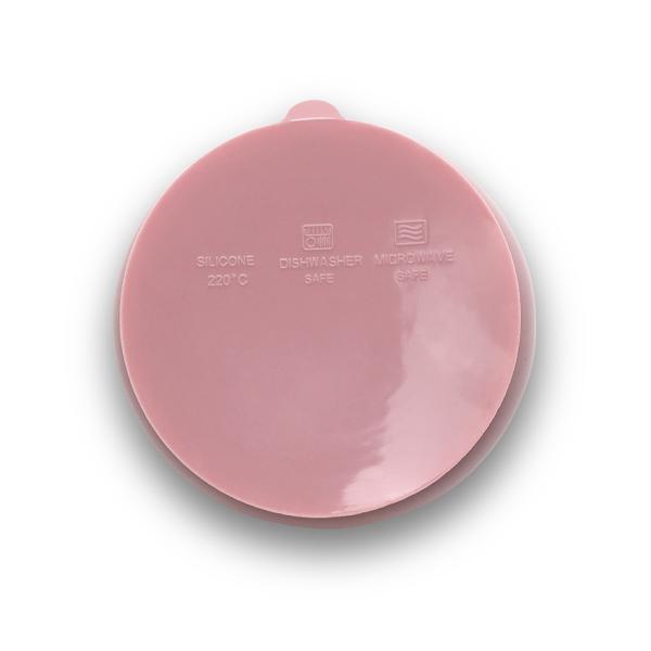Bol de hranire din silicon natural cu ventuza 6 luni+ Pink - 1 | YEO