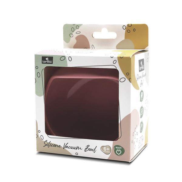 Bol de hranire din silicon natural cu ventuza 6 luni+ Pink - 2 | YEO