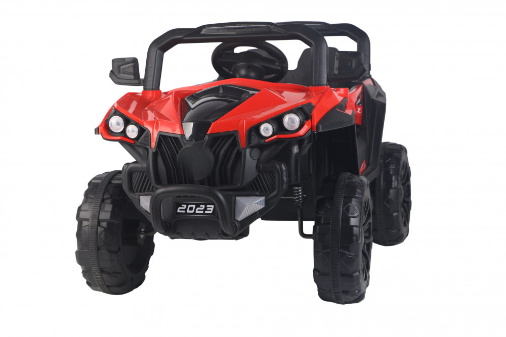 Masinuta electrica pentru copii Nichiduta Sport UTV 2023 Red, Telecomanda 2.4G cu 3viteze, 2 motoarex38W, Suspensii, Roti rezistente, Slow Start, Lumini LED, USB,Bluetooth,Centura de siguranta,Functie swing,Usi cu deschidere - 3