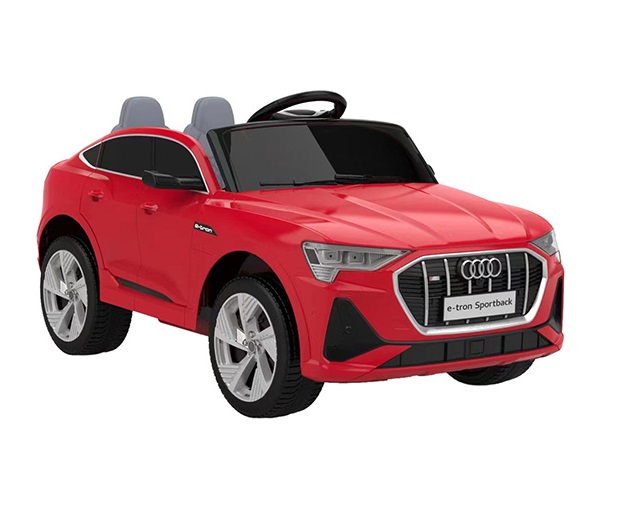 Masinuta electrica pentru copii cu licenta Audi E-Tron Sportback Red cu telecomanda 2.4G,acumulator 12V4.5Ah,motoare 2x39w,lumini led,muzica,pornire la buton,usi cu deschidere,mp3usb,functie swing,3 viteze din telecomanda
