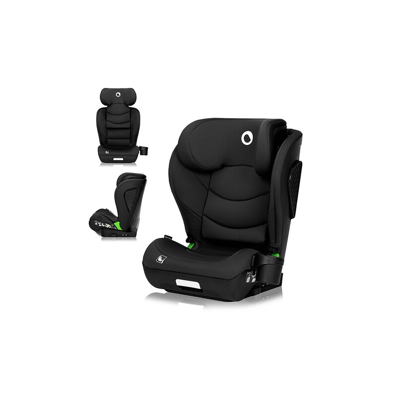 Scaun auto i-Size Lionelo Neal Negru, spatar reglabil in 4 pozitii, tetiera in 10 pozitii, suport sticla inclus, 15-36 Kg, 100-150 cm, cu isofix, conform ECE R129 - 3