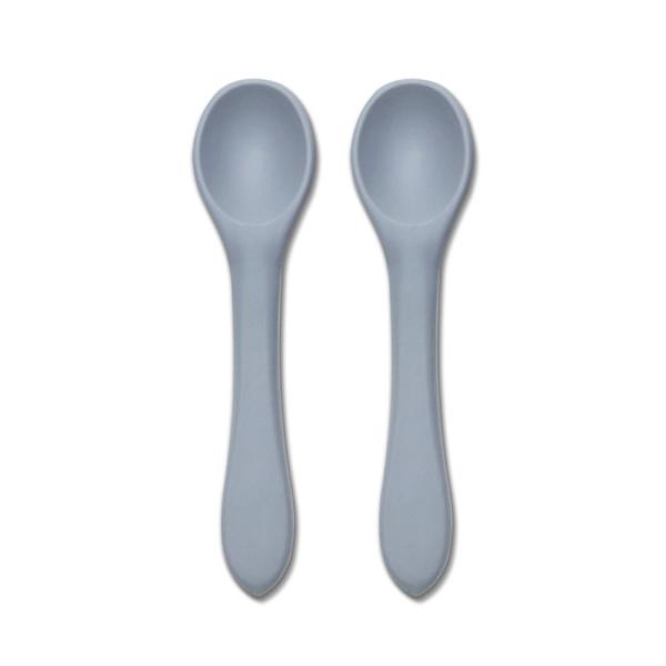 Set 2 lingurite din silicon natural Grey - 2 | YEO