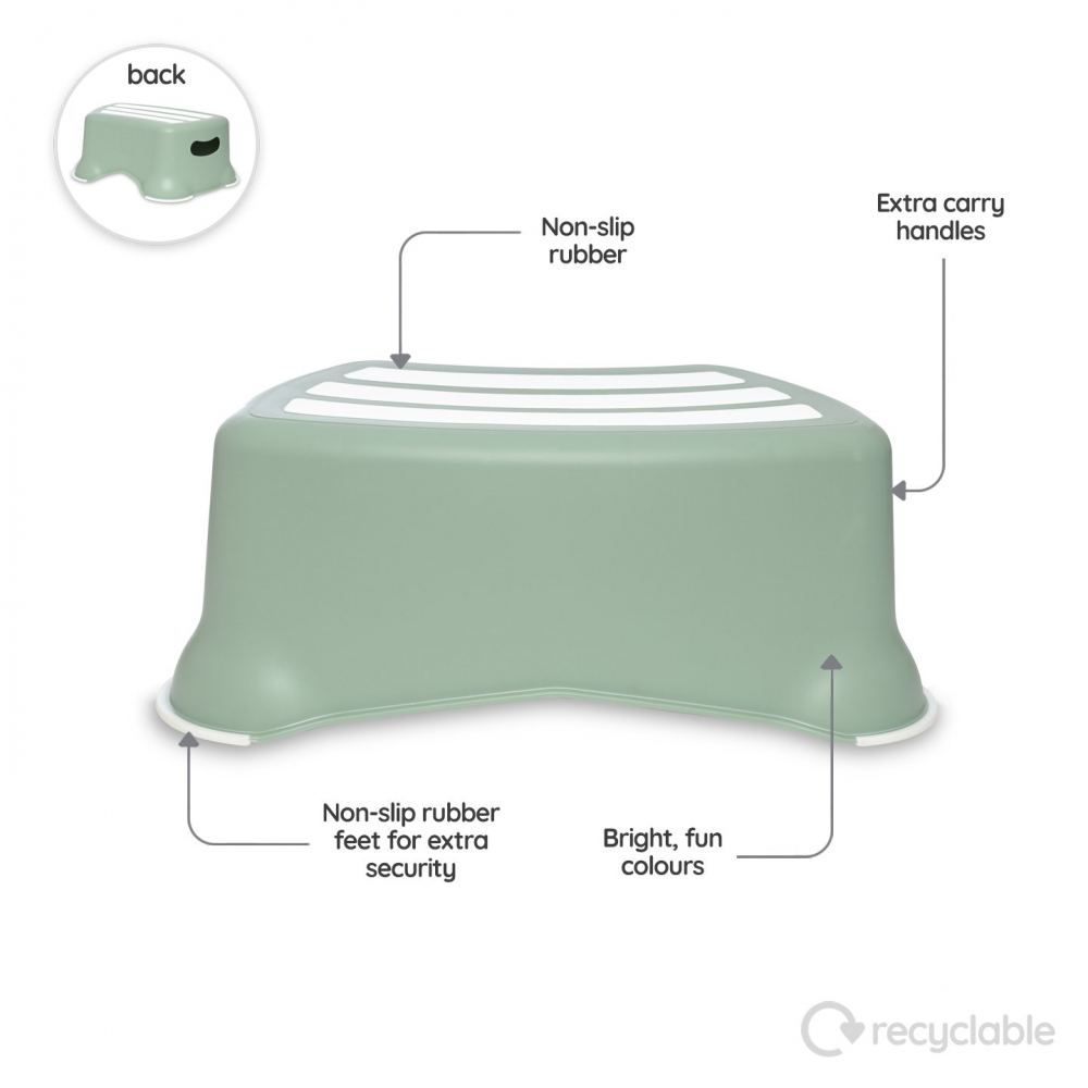 Treapta inaltatoare pentru copii My Step Stool Verde Pastel - 1 | YEO