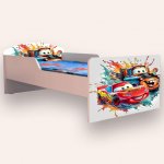 Pat pentru copii Cars Fulger Mcqueen si Bucsa, 2-6 ani, 130x60 cm