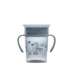Cana de tranzitie Lorelli All Around Cup Cameo Blue 360 grade, 270 ml, 12 luni+