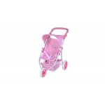 Carucior pentru papusi Knorr Toys Jogger Lio Princess Rose maner reglabil pe inaltime 3 ani+