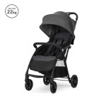 Carucior pentru copii Lorelli Fresh Grey Icy ultra-light, suport picioare reglabil, bara detasabila, suspensie, greutate admisa 22 kg