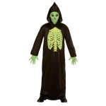 Costum Schelet Toxic copii 8-10 ani / 140 cm