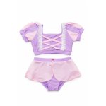 Costum de baie 2 piese Rapunzel 3-4 ani / 110 cm