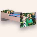 Pat pentru copii Frozen varianta 2, 2-12 ani, 160x80 cm