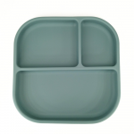 Farfurie patrata din silicon compartimentata Coccorito Mint