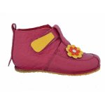 Ghetute pentru copii Barefoot Baby fox Nappa Fucsia Floare din piele naturala marime 23