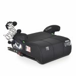 Inaltator auto pentru copii Moni Monza Black 125-150 cm cu jucarie de plus inclusa,Certificare R129,fixare cu isofix,husa detasabila