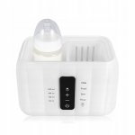Incalzitor biberoane Lionelo ThermUp Duo Alb, 6 moduri de operare, incalzire, pastrare temperatura, decongelare, senzor pentru temperatura, oprire automata, panou tactil, pentru 2 biberoane simultan, fara BPA