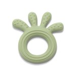 Jucarie de dentitie din silicon 0 luni+ Octopus Fresh Green