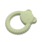 Jucarie de dentitie din silicon 0 luni+ Panda Fresh Green