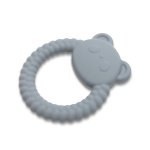 Jucarie de dentitie din silicon 0 luni+ Panda Grey