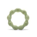 Jucarie de dentitie din silicon 0 luni+ Ring Fresh Green