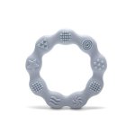 Jucarie de dentitie din silicon 0 luni+ Ring Grey