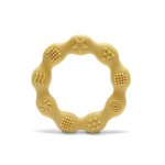 Jucarie de dentitie din silicon 0 luni+ Ring Yellow