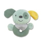 Jucarie de plus Catelus Verde 11 cm zornaitoare 0 luni+