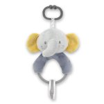 Jucarie de plus Elefant Gri 20 cm cu forme geometrice zornaitoare 0 luni+
