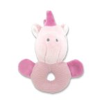 Jucarie de plus Unicorn Roz 11 cm zornaitoare 0 luni+