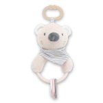 Jucarie de plus Ursulet Beige 20 cm cu forme geometrice zornaitoare 0 luni+